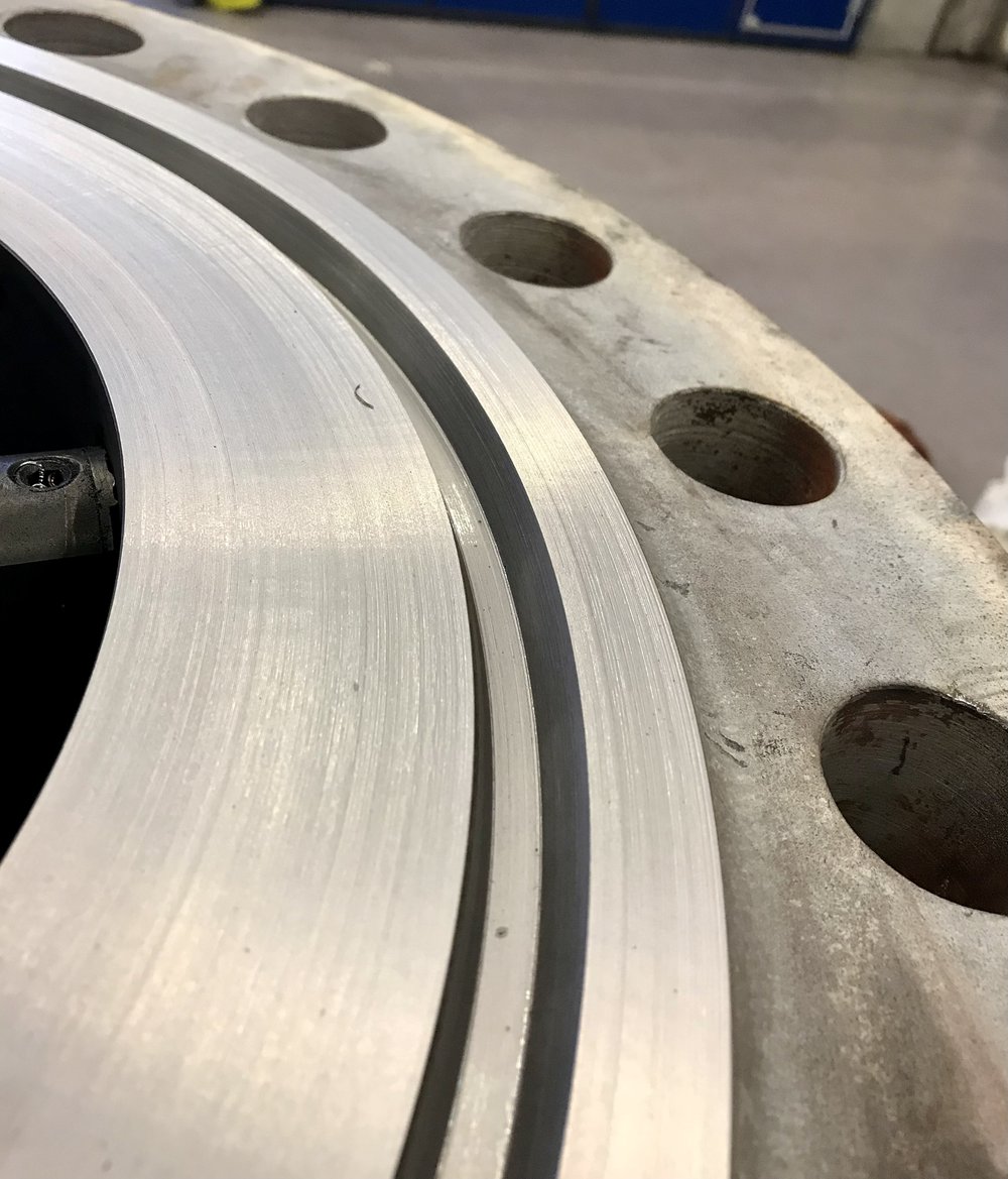 Flange facing